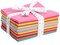 Fat Quarter Bundle -100% Cotton | Pure Solids | Retro Bright l Mix - 14 Colors | Quilting & Crafting Soft Fabric | Special Gift